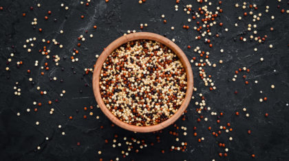 Quinoa mit <b>Tomaten und Taleggio
                  </b>