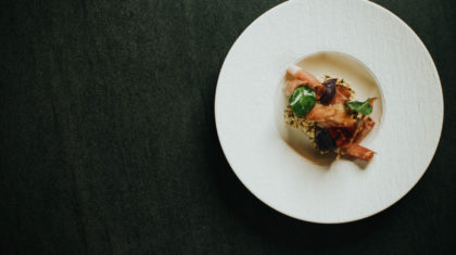 <b>Gerstensalat </b>mit Südtiroler Speck und Wurzelgemüse
                  