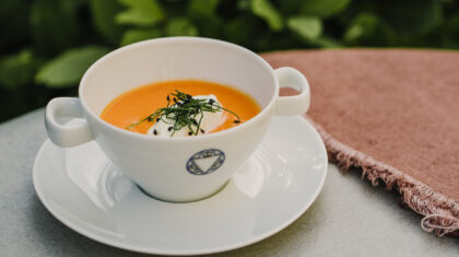 <b>Apfel-Paprika</b>-Cremesuppe&nbsp;